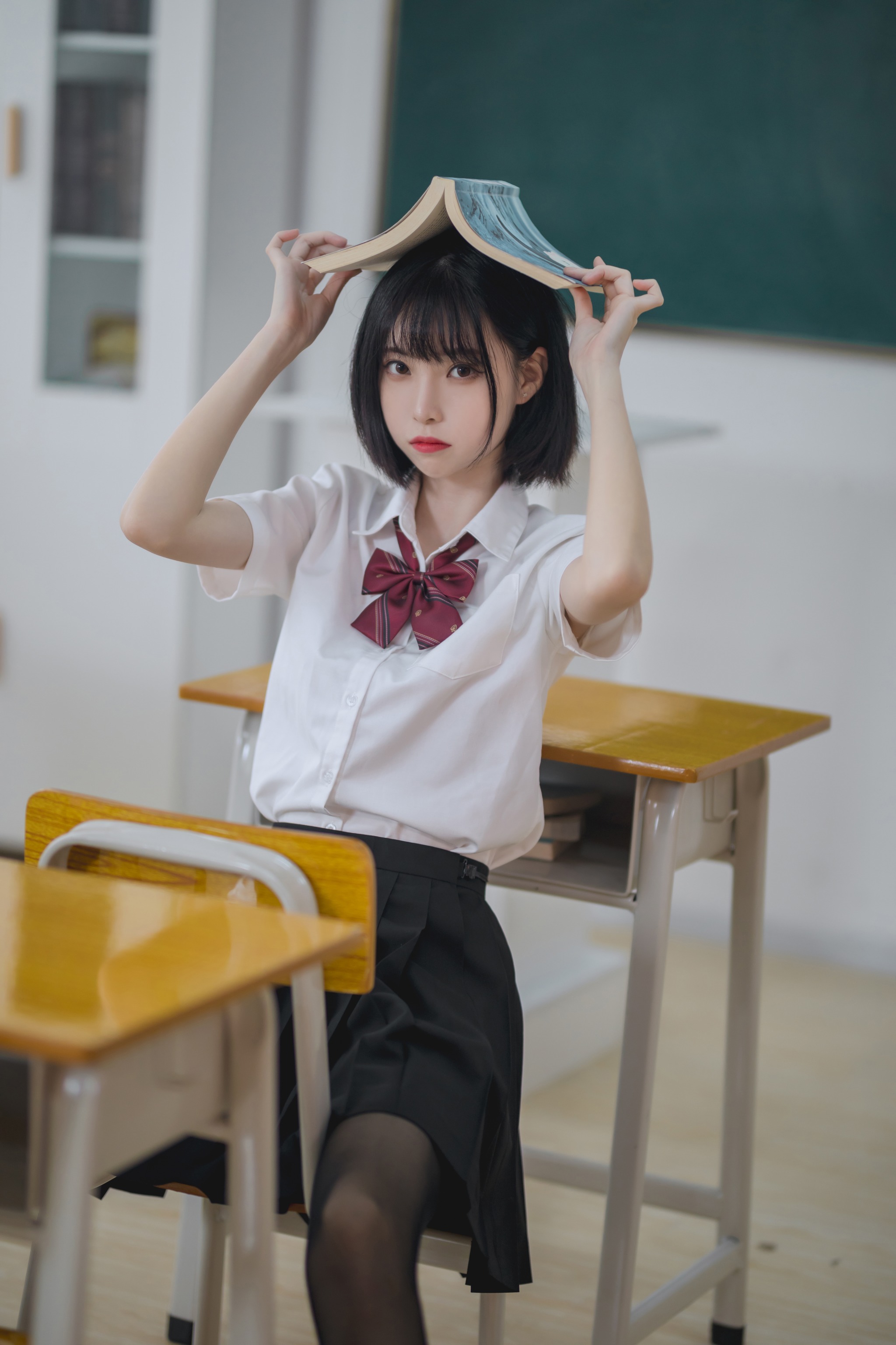 图片[1]-许岚LAN – NO.003 教室JK黑丝[41P]-XikXak